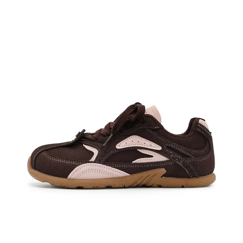 Feiyue Skateboard Shoes Women's Low Top Brown/Khaki-16