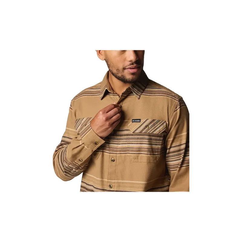 Columbia Mustard Flare Gun Stretch Flannel Long Sleeve Shirt Shirt Men's Mustard Yellow-1