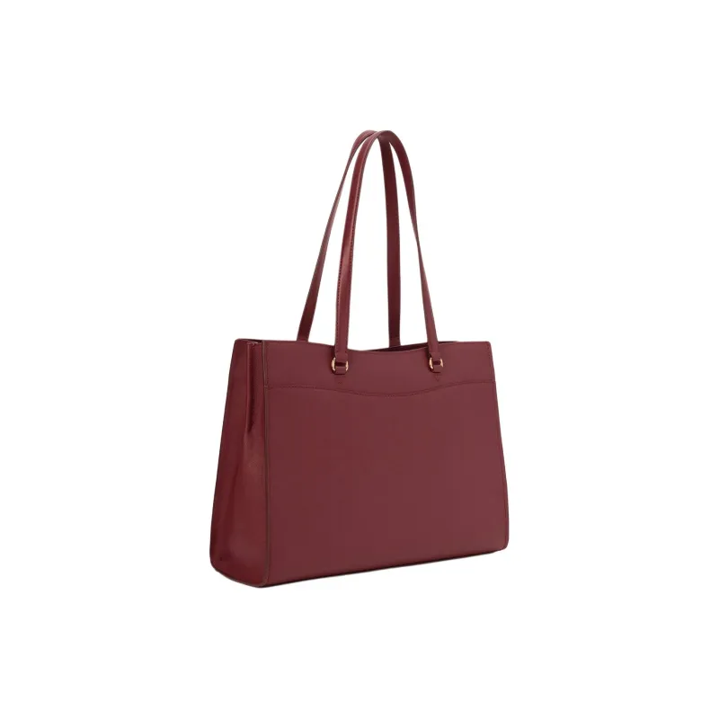 MICHAEL KORS Jet Set Travel Leather Tote Bag, Shopping Bag, Handbag, Shoulder Bag Tubas Women's Burgundy-1