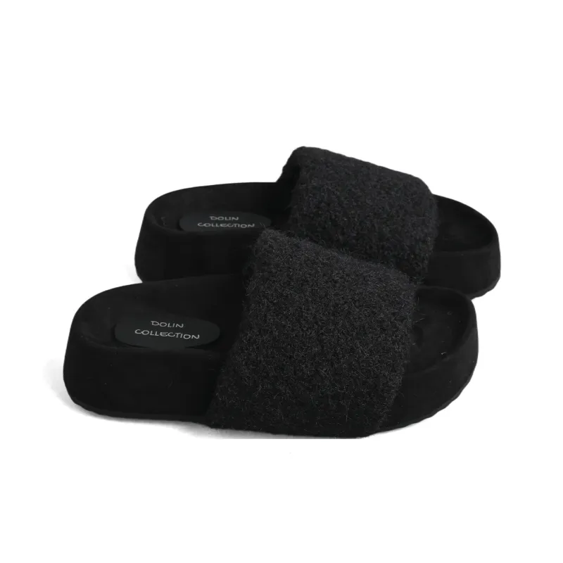 DOLIN COLLECTION Slip Resistant Fuzzy Slippers Outerwear Women's-1