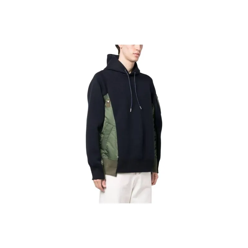 Sacai Bomber Jacket Hybrid Panelled Hoodie-2