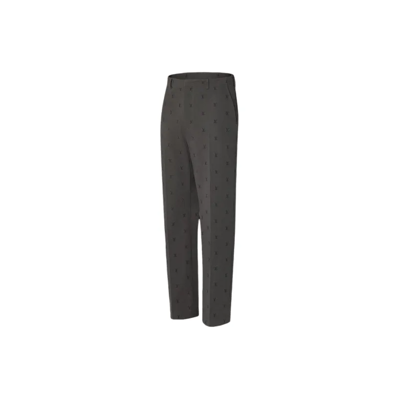 LOUIS VUITTON Lv Blason Jacquard Cotton Classic Pants-2
