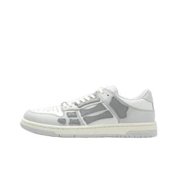 AMIRI Skel Top Low Top Skateboard Shoes Women's White Gray