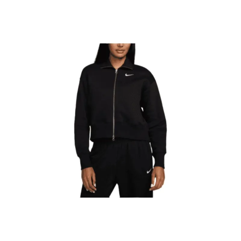 Nike Sportswear Phoenix Fleece Jackets Coats Women's Black-3