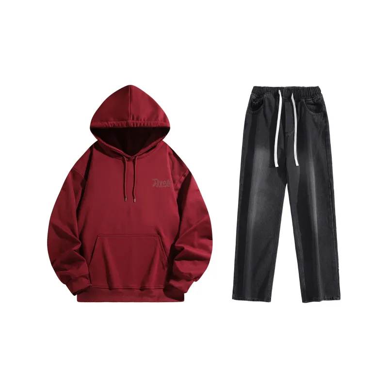 A.X.S.K Sweatshirt Sets Unisex-61