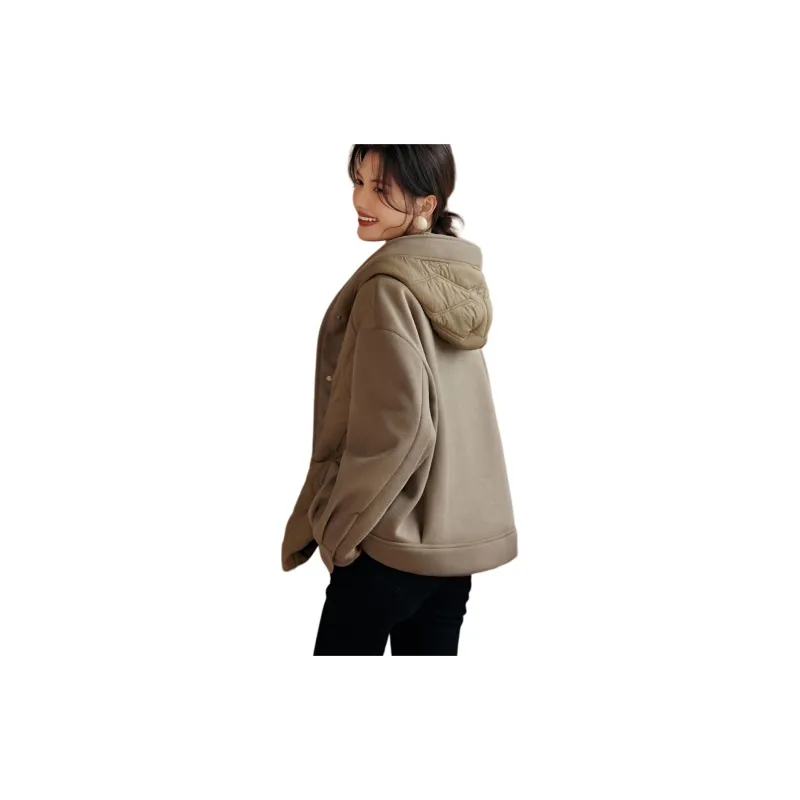 XWI Puffer Jacket Women's Khaki Green-1