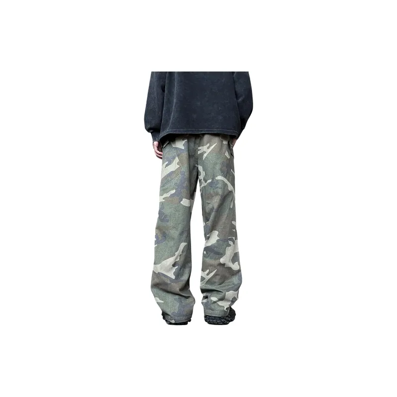DESSO Jeans Unisex Green Camouflage-1