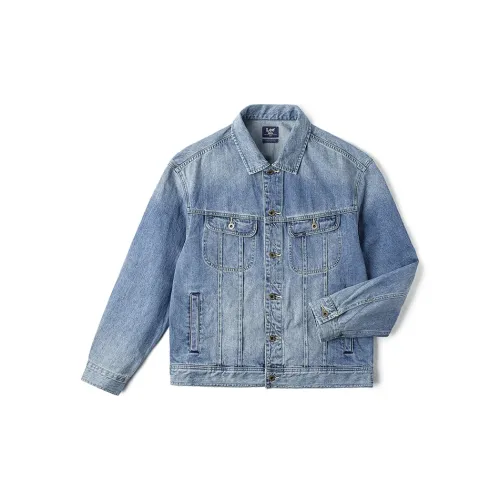 Lee Denim Jackets Men Medium Blue