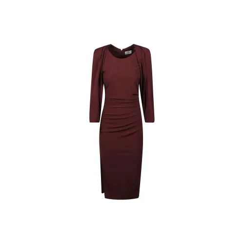 Elisabetta Franchi Long-Sleeved Dresses Women's Dark Red