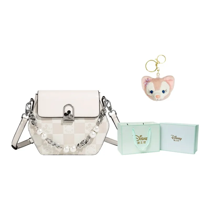 Disney Mickey Series PU Portable Crossbody Bag Shoulder Bag Women's Apricot-6