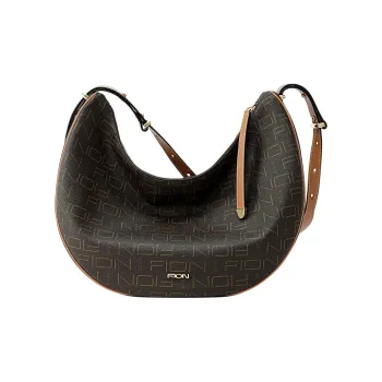 FION Artificial Leather Crossbody Shoulder Bags Women's Coffee/Tea