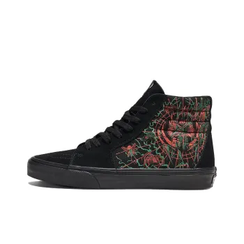 Vans SK8 HI Anti-Slip Wear-Resistant High-Top Skateboard Shoes Unisex Black