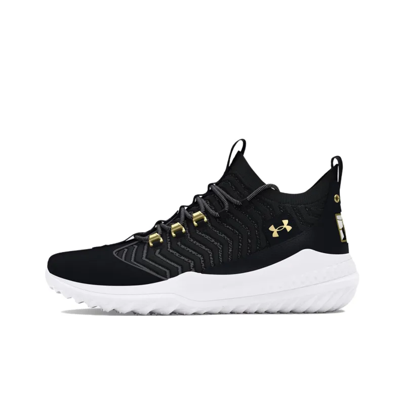 Under Armour Harper Anti Slip Wear Resistant Mid Top Training Shoes Men's Black-0