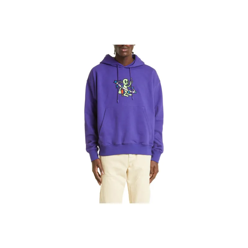 OFF WHITE Sweatshirt, Regular Fit Men's Purple-2
