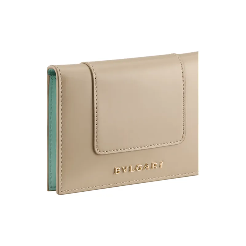 BVLGARI Serpenti Forever Series Calfskin Card Holder Card Holder Women's Ivory White-4