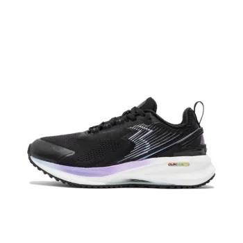 361° Cushioning, Wear Resistant Low Top Sprint Running Shoes Women's Black Purple