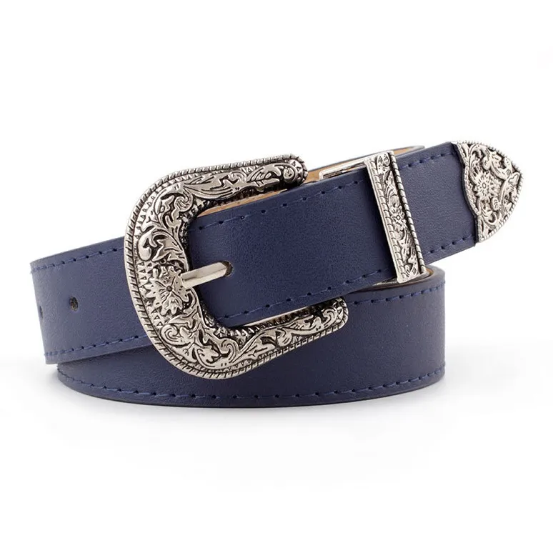 JONNY MOORE Alloy Leather Belts Women's 2.8cm-11