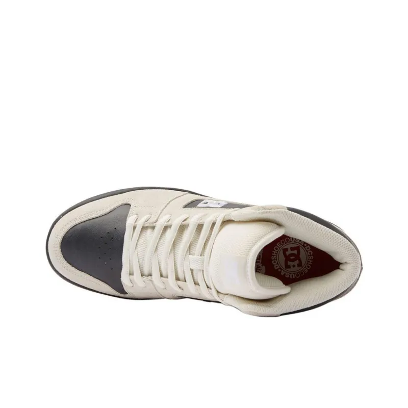 DC Shoes High Top Skateboard Shoes Men's Beige-3