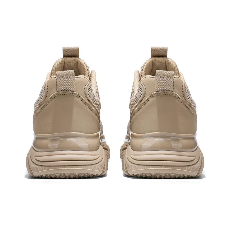 Binary Low Top Chunky Sneakers Men's Beige-5