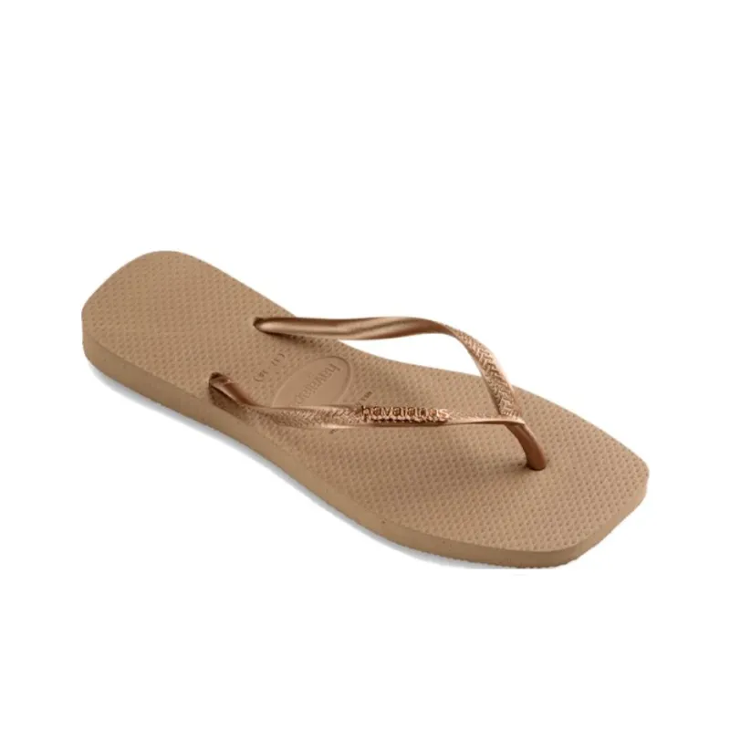 Havaianas Square Flip Flops Women's Rose Gold-2
