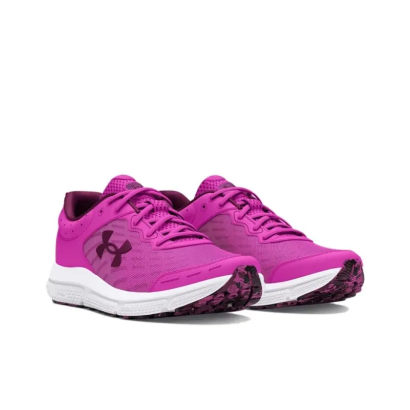 Under Armour Charged Assert 10 Durable Breathable Low Top Running Shoes Women's Red-2