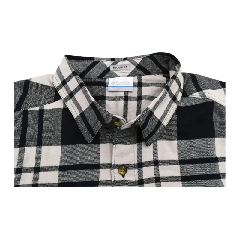 Columbia Mustard Flare Gun Stretch Flannel Long Sleeve Shirt Shirt Men's Black River Cross-3