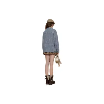 SEENFAAN Denim Jacket Women's Washed Blue