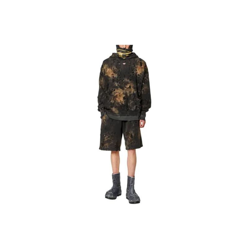 DIESEL Boxt Distressed Hoodie-1