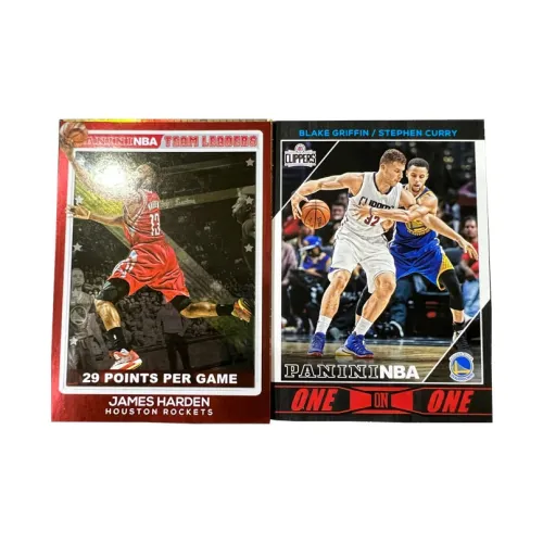 PANINI Golden State Warriors, Curry, Rocket Harden, Griffin, Tchaka, Player Cards, Rare Cards Sports Cards 2 Pcs