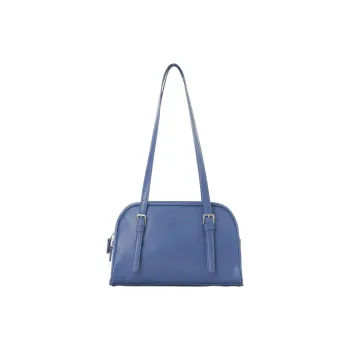 Lee Vegan Leather Handbag, Shoulder Bag Regular Women's Blue