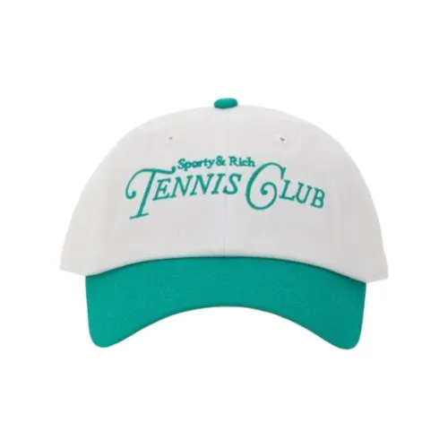 SPORTY & RICH Logo Embroidered Curved Peak Cap