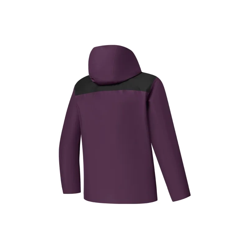 QIAODAN Mountain God Series Windbreaker Jackets Men Ludian Purple/Black-3