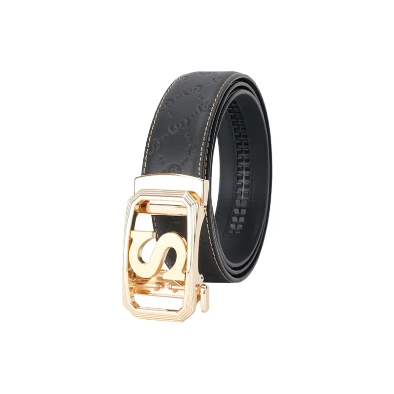 NINE NAIL Cow Leather Genuine Leather Leather Belts Men's Width  3.5cm-6