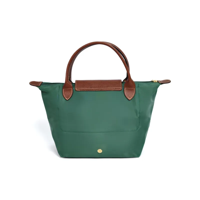 LONGCHAMP Le Pliage Polyamide Canvas With Leather Dumpling Bag Handbags Small Size Women's Sage-3