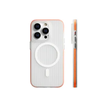 TXBX Matte Material Skin Feel Stripes Magnetic Phone Case Compatibility With Apple 15/14/13/12 Series