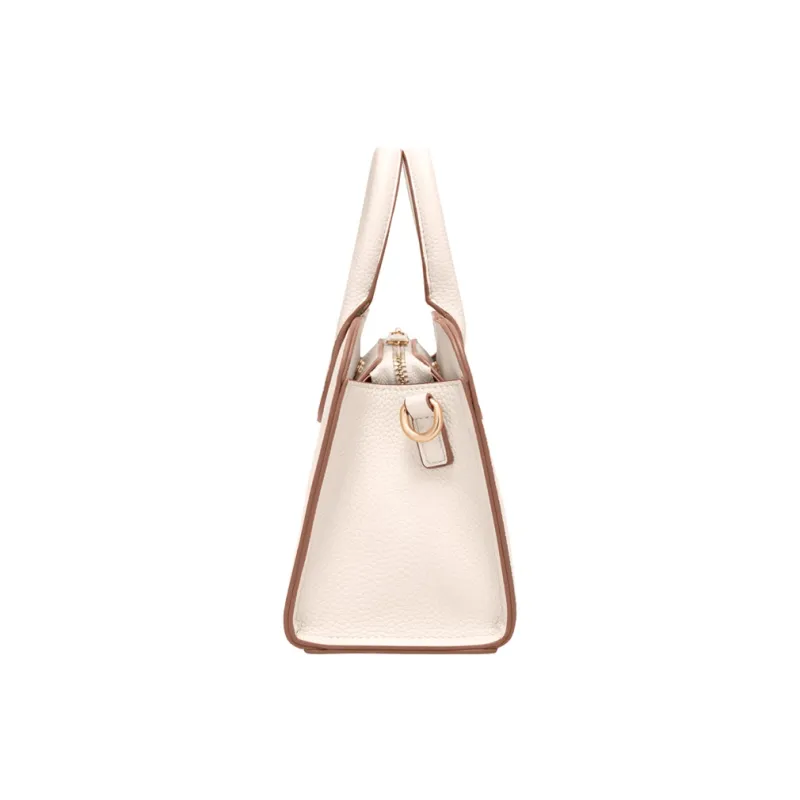 POLO Synthetic Leather Handbag Tubas Women's Ecru-3