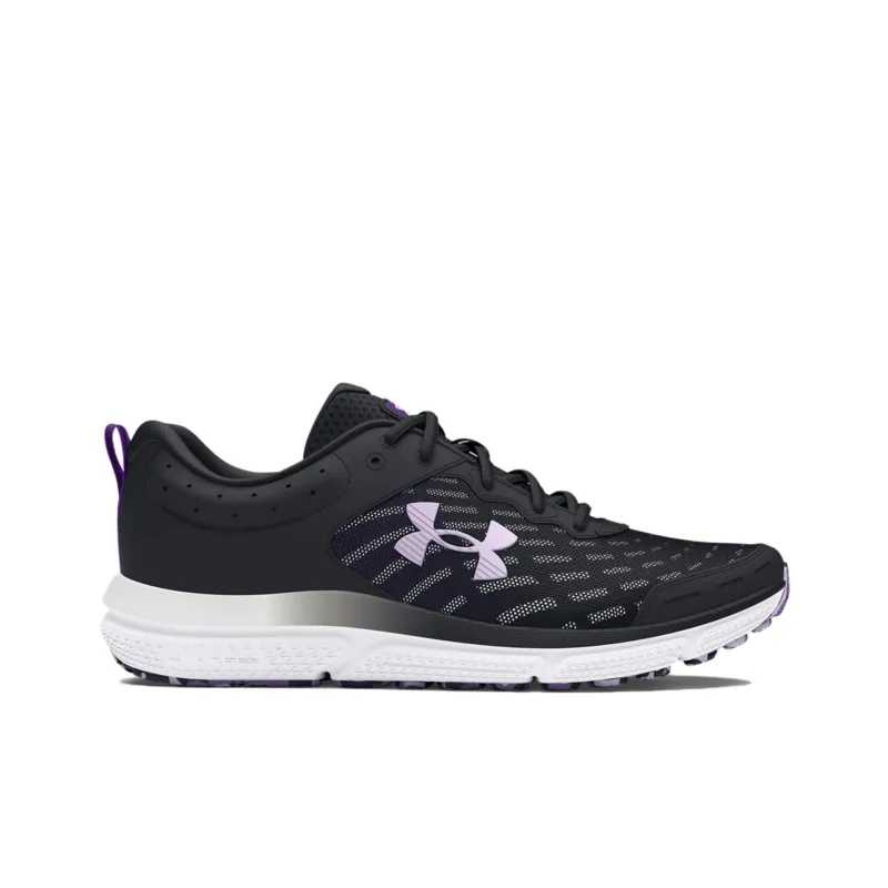 Under Armour Charged Assert 10 Anti Slip Wear Resistant Low Top Casual Running Shoes Women's Black Purple-1