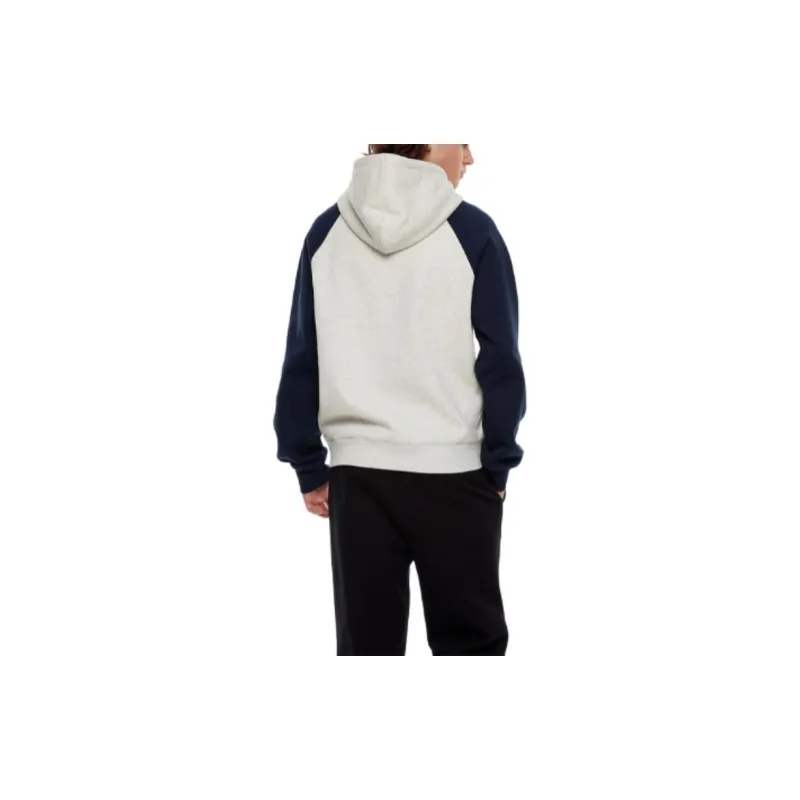 GUESS Sweatshirt Unisex Medium Heather Gray & Navy Blue-2
