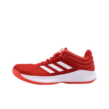 Adidas Pro Spark Cushioning, Wear Resistant Low Top Basketball Shoes Men's Red
