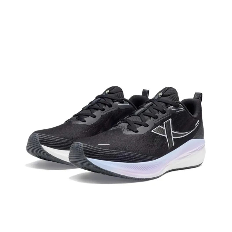 XTEP Speed 5.0LITE Anti Slip Wear Resistant Low Top Long Distance Running Running Shoes Women's Black White-2