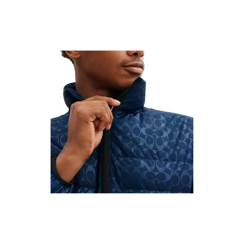 COACH FW24 Down Jacket Men's Blue-3