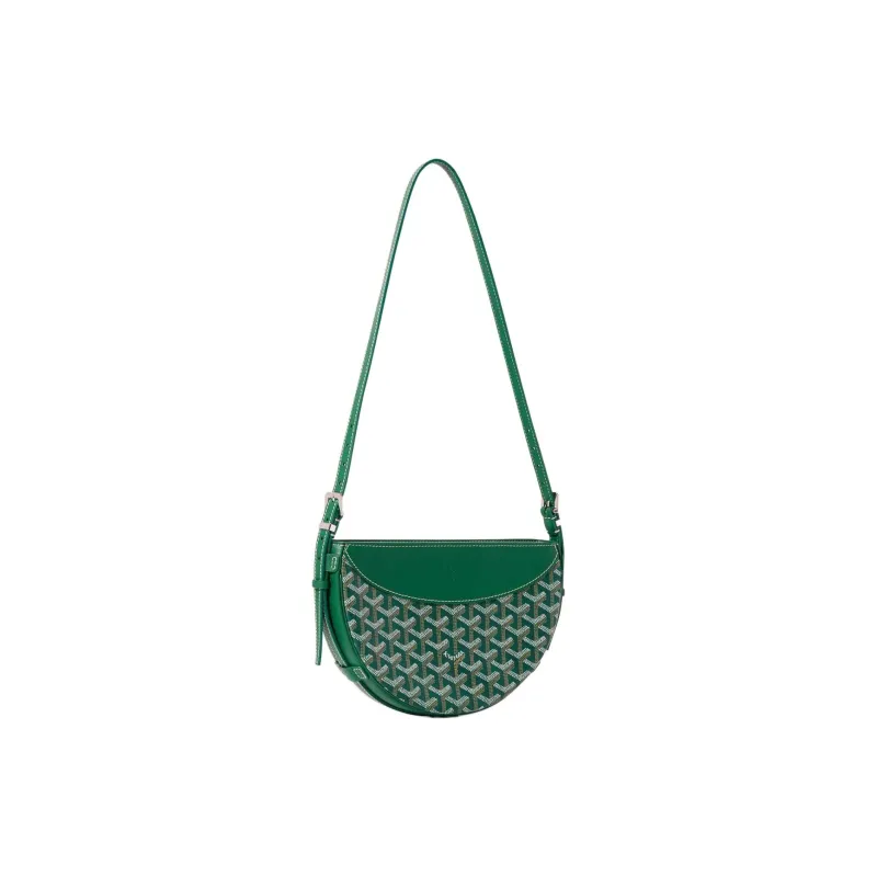 GOYARD Canvas With Calfskin Swift Bag Shoulder Bags Unisex Green-1