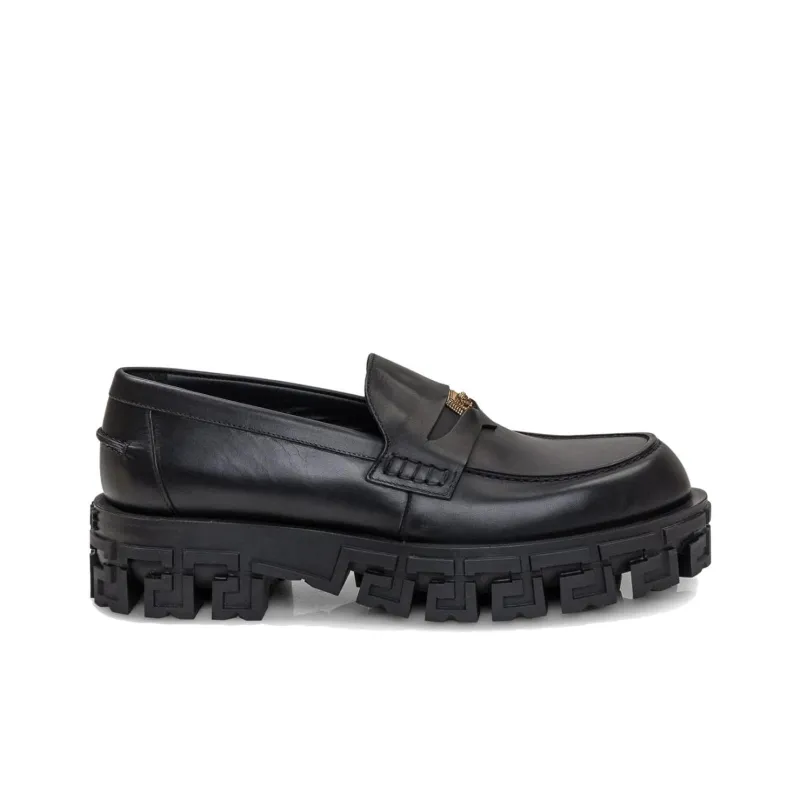 VERSACE Greca Portico Loafers-4