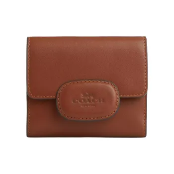 COACH Eliza Calfskin Wallet Small Size Women's Redwood