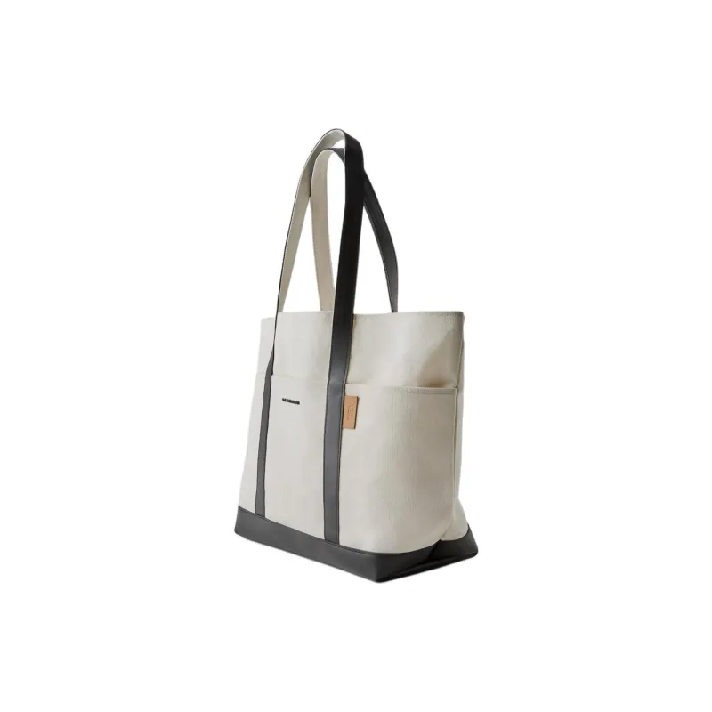ZARA Cotton Tote Bag Shopping Bag Handbag Kids' White-2