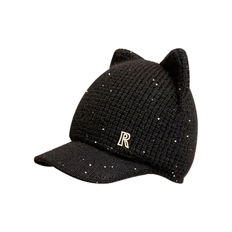 BANDICOOT Rabbit Fur Beanies Women's-1