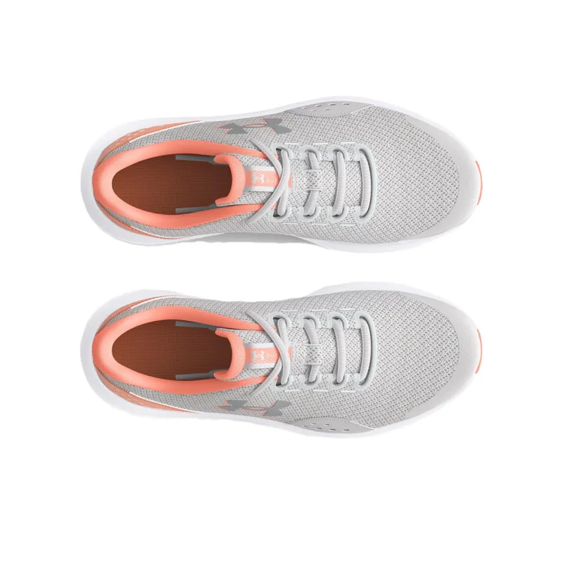 Under Armour Surge 4 Anti Slip Wear Resistant Low Top Casual Running Shoes Women's Gray Orange-3