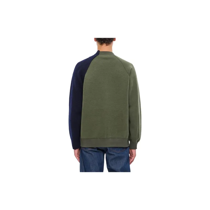 Sacai Zip Detailed Crewneck Jumper-1
