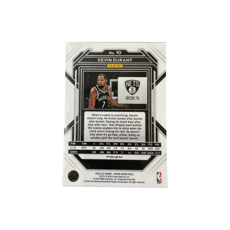 PANINI Kevin KD Nets Prizm Collection Silver Fold Mojo Fold Basketball Cards Rare Cards Sports Cards 1 Pc-1