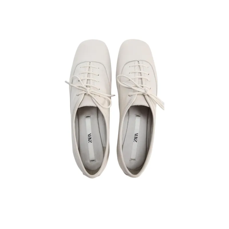 ZARA Casual Single Shoes Women's White-3